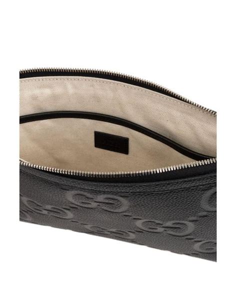 gucci porte document|Jumbo GG travel document case in black leather .